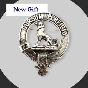 Vintage Hunter Clad Brooch